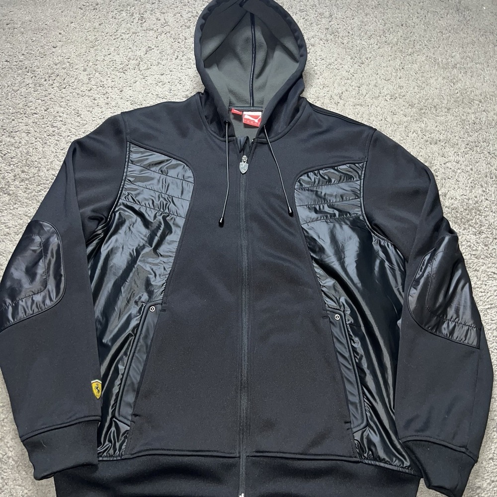 Puma Scuderia Ferrari Full Zip Hoodie Mens Large Sweatshirt Racing